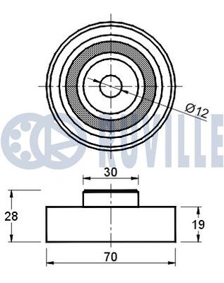 ROLA GHIDARE/CONDUCERE CUREA TRANSMISIE RUVILLE 540959 1