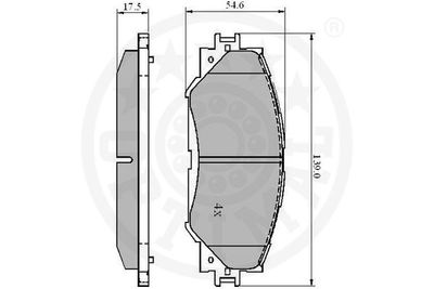 SET PLACUTE FRANA FRANA DISC OPTIMAL 12310 2