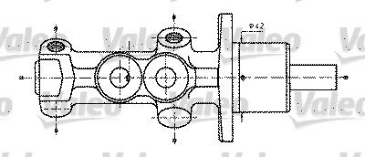 VALEO 402232 Ремкомплект тормозного цилиндра  для RENAULT 19 (Рено 19)