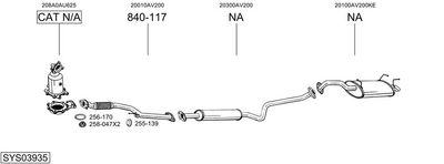 Изпускателна система BOSAL SYS03935