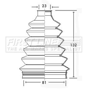 Bellow, drive shaft FIRST LINE FCB2322