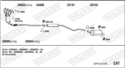 SISTEM DE ESAPAMENT WALKER OPK132756