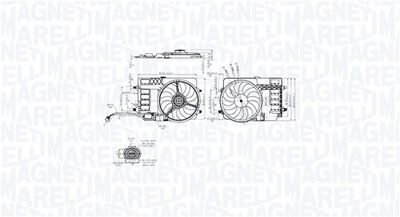 Wentylator, chłodzenie silnika MAGNETI MARELLI 069422859010