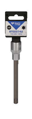 Brilliant Tools BT022742 Nástrčný ořech s bitem 1/2", RIBE, délka 140 mm, M10