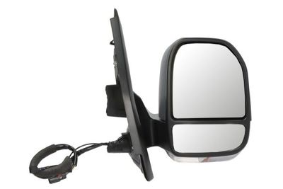 Zijspiegel Rechts (elektrisch, in reliëf, met verwarming, assistent rijstrookverandering, under-coated, elektrisch opklapbaar, met indicator, met temperatuursensor, aerial) past: FORD TRANSIT / TOURNE
