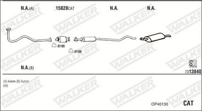 SISTEM DE ESAPAMENT WALKER OP40130