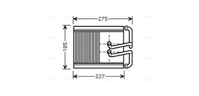 SCHIMBATOR CALDURA INCALZIRE HABITACLU AVA QUALITY COOLING HY6169