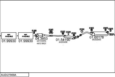 SISTEM DE ESAPAMENT MTS AUDI27969A004639