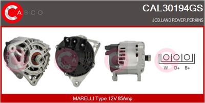 Генератор CASCO CAL30194GS для LAND ROVER 110/127