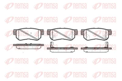 Комплект тормозных колодок, дисковый тормоз REMSA 0746.32 для HYUNDAI GETZ