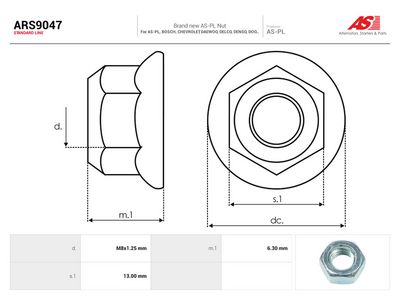 Komplet za popravak, alternator AS-PL AS ARS9047