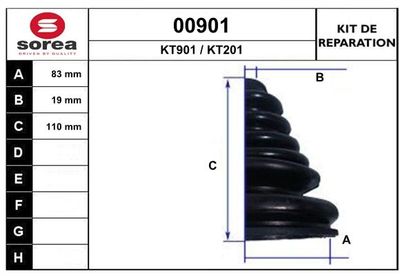 FALTENBALGSATZ ANTRIEBSWELLE