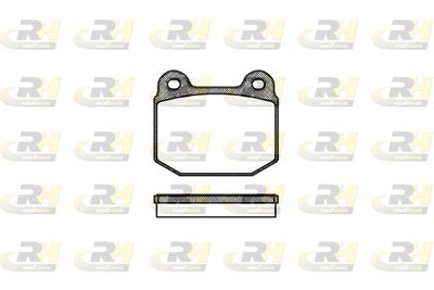 Комплект тормозных колодок, дисковый тормоз ROADHOUSE 2014.20 для LOTUS ELISE