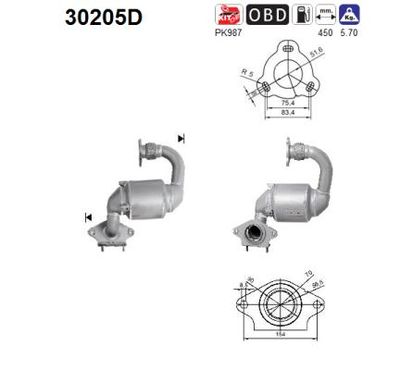 Katalizator AS 30205D