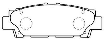 ASVA AKD-1252 Тормозные колодки и сигнализаторы  для LEXUS LS (_F1_) 400 (UCF10)