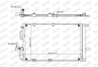 KONDENSATOR KLIMAANLAGE WALKER WCD00006 6