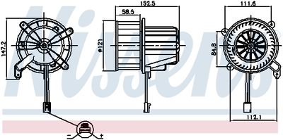 Kupéfläkt NISSENS 87621