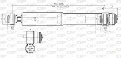 Амортизатор OPEN PARTS SAB8025.12 для FIAT CINQUECENTO