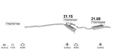 SISTEM DE ESAPAMENT POLMO POLMO08671