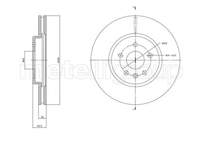 Brake Disc 800-1849C