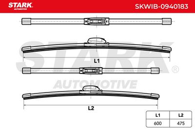перо на чистачка STARK SKWIB-0940183