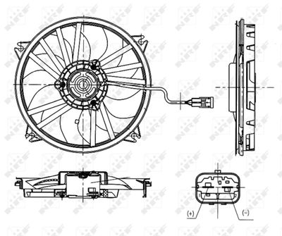 VENTILATOR RADIATOR NRF 47665 4