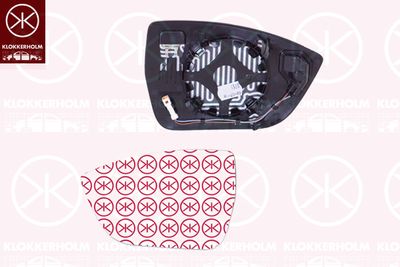 Зеркальное стекло, наружное зеркало KLOKKERHOLM 66331064 для SEAT ATECA