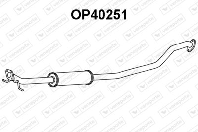 Предглушитель выхлопных газов VENEPORTE OP40251 для OPEL AGILA