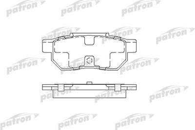 Комплект тормозных колодок, дисковый тормоз PATRON PBP472 для HONDA CRX