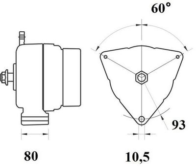 Dynamo (28V, 120A, nieuw)