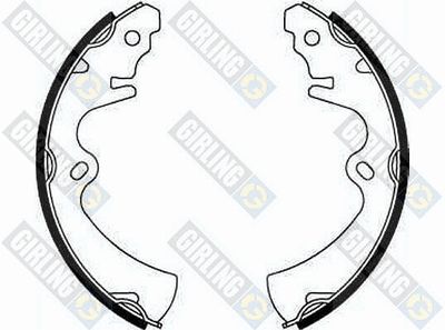 GIRLING 5182559 Ремкомплект барабанных колодок  для MAZDA 323 I Station Wagon (FA) 1.5