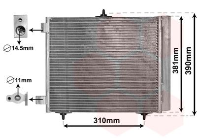 VAN WEZEL Condensor, airconditioning (09005205)
