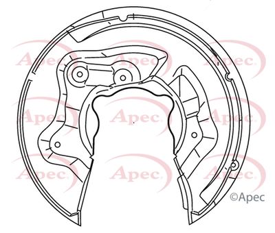 Splash Panel, brake disc APEC ASG1138