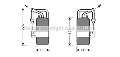 Осушитель, кондиционер AVA QUALITY COOLING FDD386 для FORD FUSION