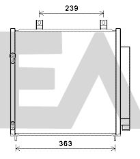 Конденсатор, кондиционер EACLIMA 30C51023 для MITSUBISHI MIRAGE