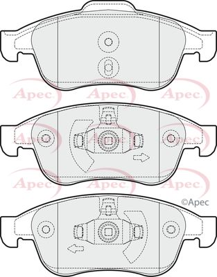 Brake Pad Set APEC PAD1669