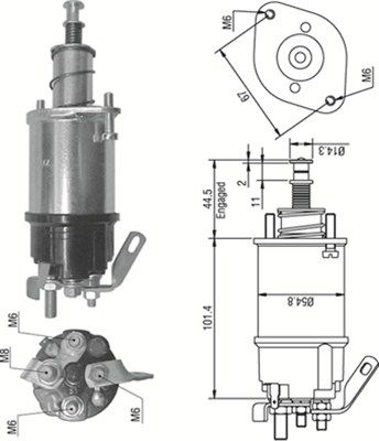 MAGNETI MARELLI Solenoidinis jungiklis, starteris