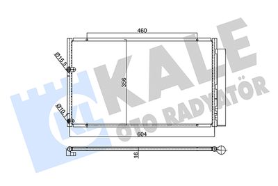 Конденсатор, кондиционер KALE OTO RADYATÖR 352625 для TOYOTA PRIUS