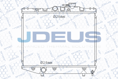 Радиатор, охлаждение двигателя JDEUS 028N08 для TOYOTA STARLET