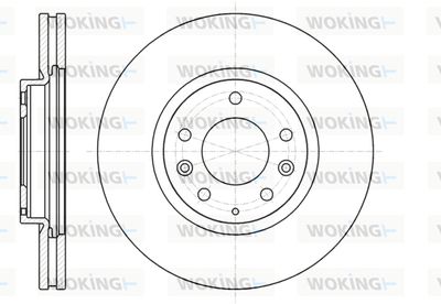 WOKING D61236.10 Тормозные диски  для MAZDA CX-7 (ER) 2.2 MZR-CD AWD