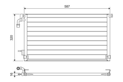 VALEO Condensor, airconditioning (817655)