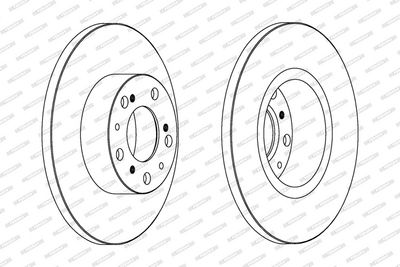 BREMSSCHEIBE FERODO DDF069 1