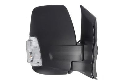 Zijspiegel Rechts (elektrisch, in reliëf, met verwarming, kort, met indicator, w16w gloeilamp) past: FORD TRANSIT VI V363 FL 09.18-