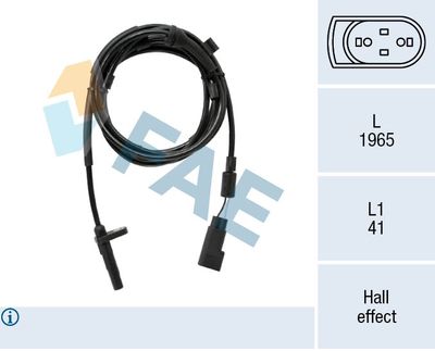 78544 FAE Датчик, частота вращения колеса
