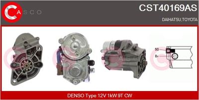 Стартер CASCO CST40169AS для DAIHATSU CHARMANT