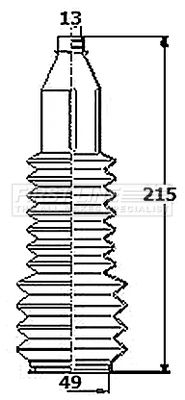 Bellow Kit, steering FIRST LINE FSG3453