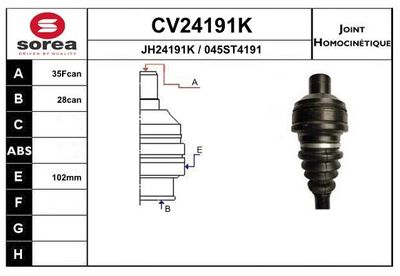 GELENKSATZ ANTRIEBSWELLE