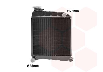 Радиатор, охлаждение двигателя VAN WEZEL 02002013 для ROVER MINI