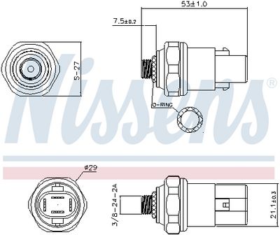 COMUTATOR PRESIUNE AER CONDITIONAT NISSENS 301049 4
