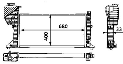 Chłodnica, układ chłodzenia silnika MAHLE CR 667 000S